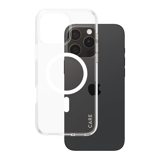 MagSafe hoesje voor Apple iPhone 16 Pro Max, PanzerGlass, Care Urban Combat, Transparant Wit
