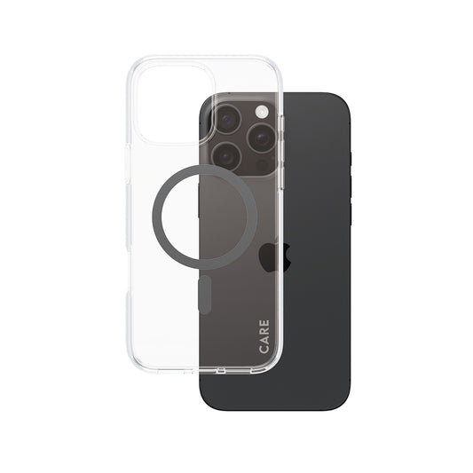 MagSafe hoesje voor Apple iPhone 16 Pro Max, PanzerGlass, Care Urban Combat, Zwart Transparant