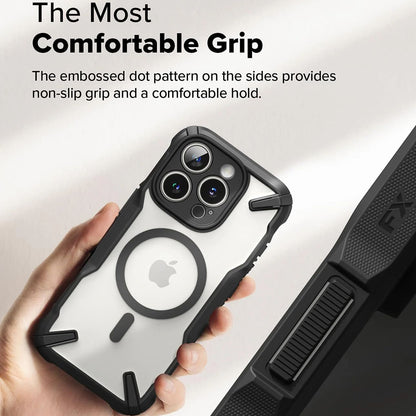 MagSafe hoesje voor Apple iPhone 16 Pro Max, Ringke, Fusion X, Zwart