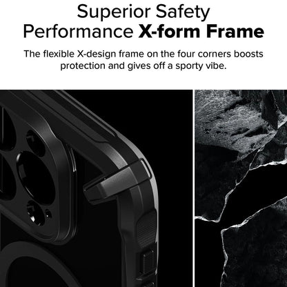 MagSafe hoesje voor Apple iPhone 16 Pro Max, Ringke, Fusion X, Zwart