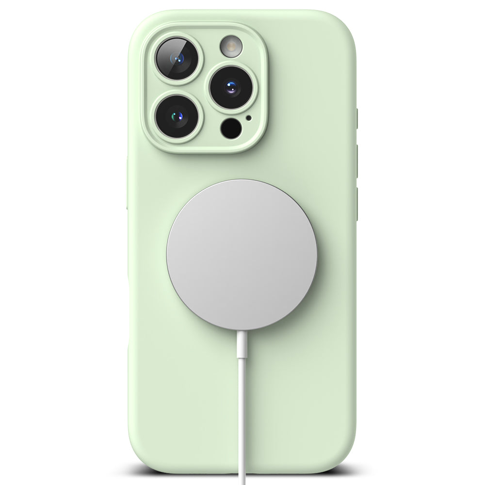 MagSafe Case for Apple iPhone 16 Pro Max, Ringke, Silicone, Light Green