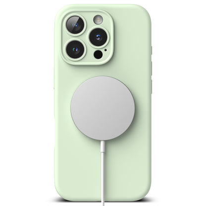 MagSafe Case for Apple iPhone 16 Pro Max, Ringke, Silicone, Light Green