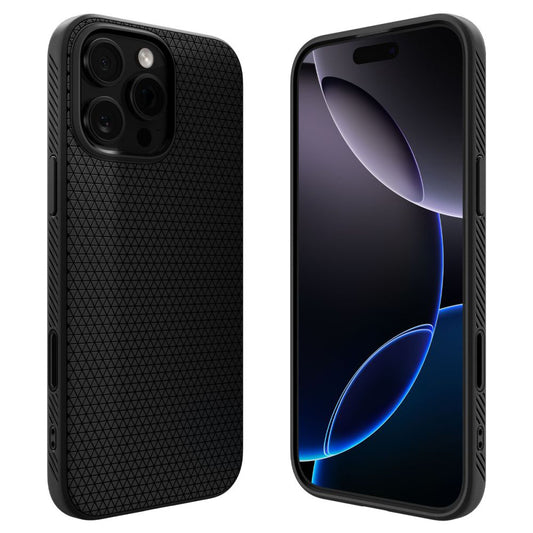 MagSafe hoesje voor Apple iPhone 16 Pro Max, Spigen, Liquid Air T, Matzwart