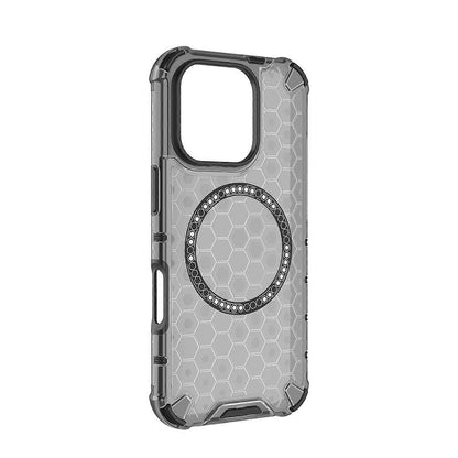 MagSafe-hoes voor Apple iPhone 16 Pro Max, Techsuit, HoneyComb Shield, Zwart
