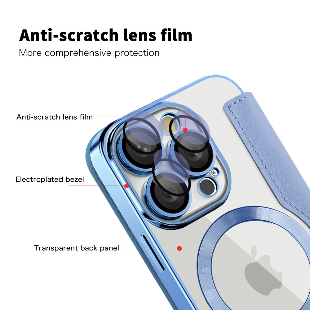 MagSafe-hoes voor Apple iPhone 16 Pro Max, Techsuit, SmartMag Book, Blauw