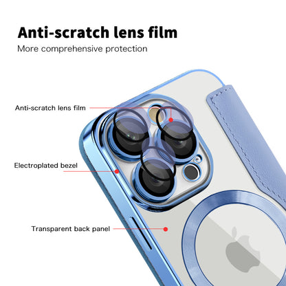 MagSafe-hoes voor Apple iPhone 16 Pro Max, Techsuit, SmartMag Book, Blauw