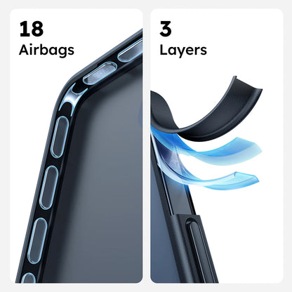 MagSafe hoes voor Apple iPhone 16 Pro Max, Torras, Guardian, Zwart