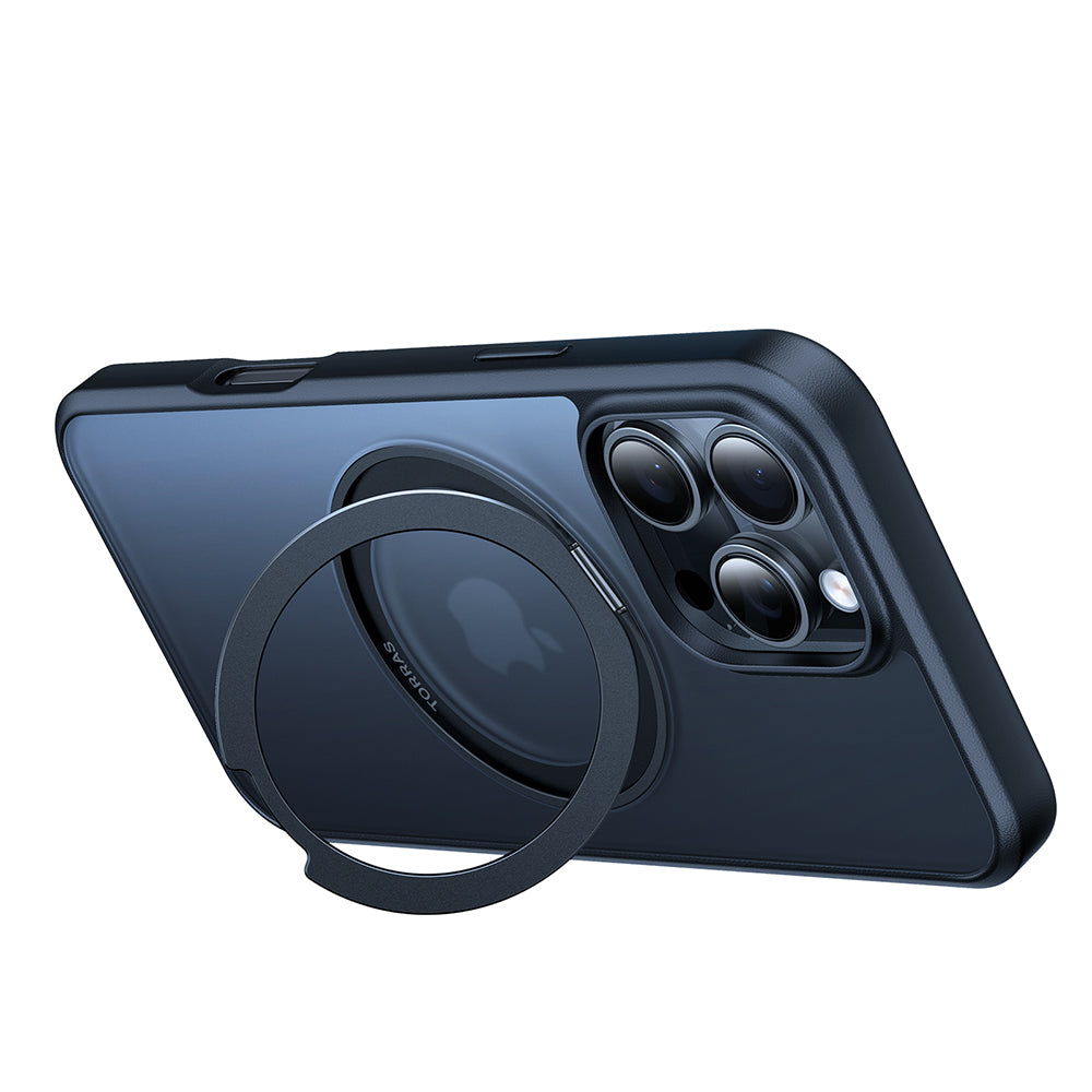 MagSafe hoes voor Apple iPhone 16 Pro Max, Torras, Ostand Pro, Zwart