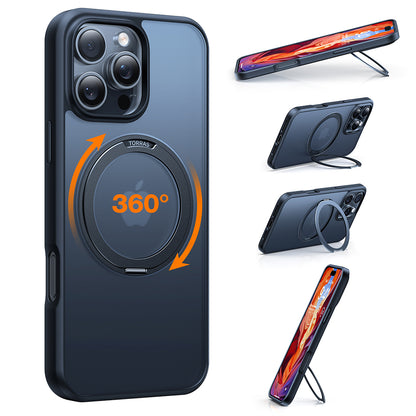 MagSafe hoes voor Apple iPhone 16 Pro Max, Torras, Ostand Pro, Zwart