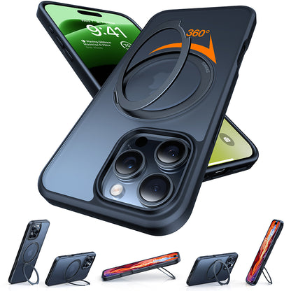 MagSafe hoes voor Apple iPhone 16 Pro Max, Torras, Ostand Pro, Zwart