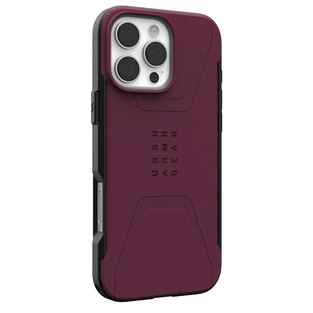 MagSafe Case for Apple iPhone 16 Pro Max, Urban Armor Gear, Civilian, Burgundy