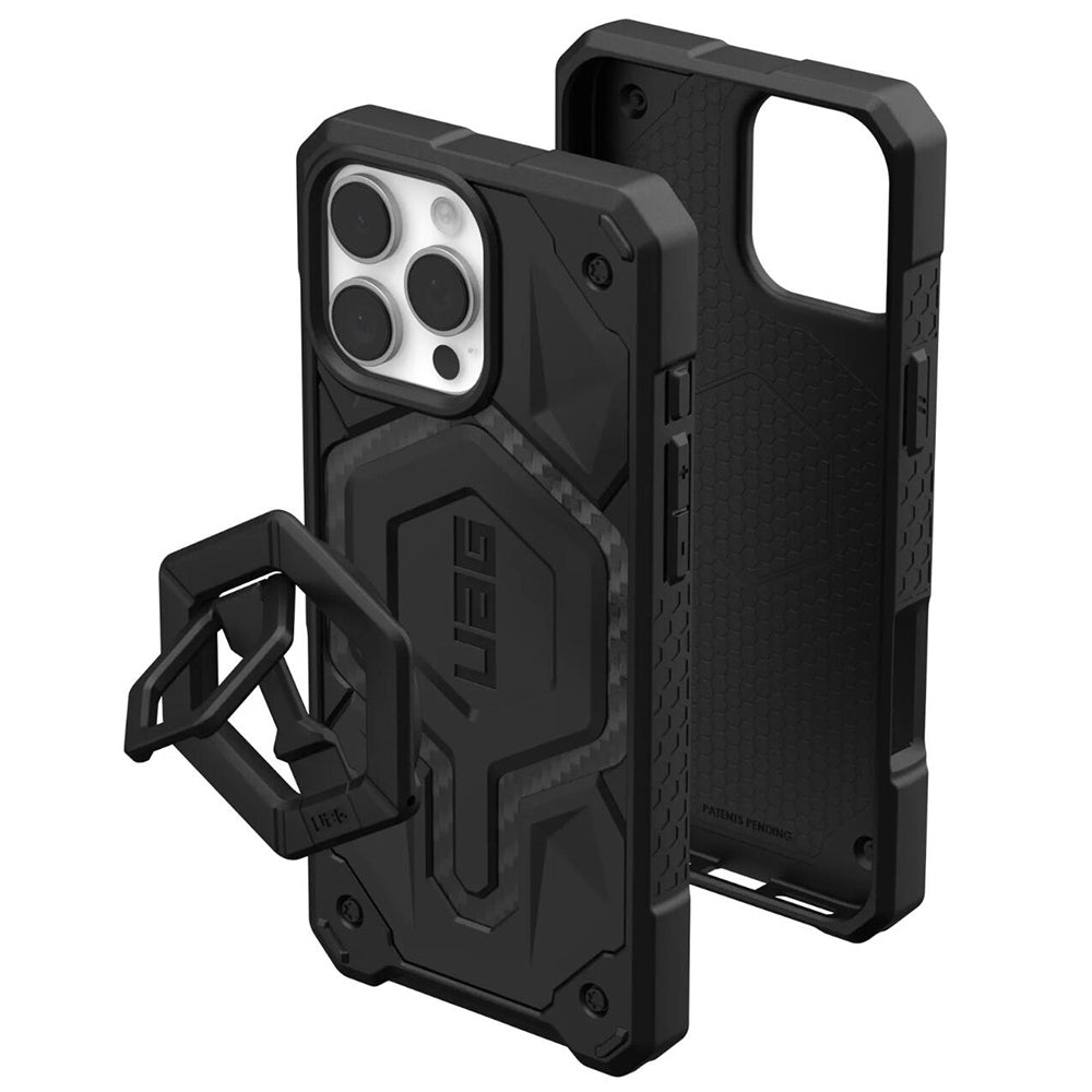 MagSafe-hoes voor Apple iPhone 16 Pro Max, Urban Armor Gear, Monarch Pro Carbon Bundle, Zwart