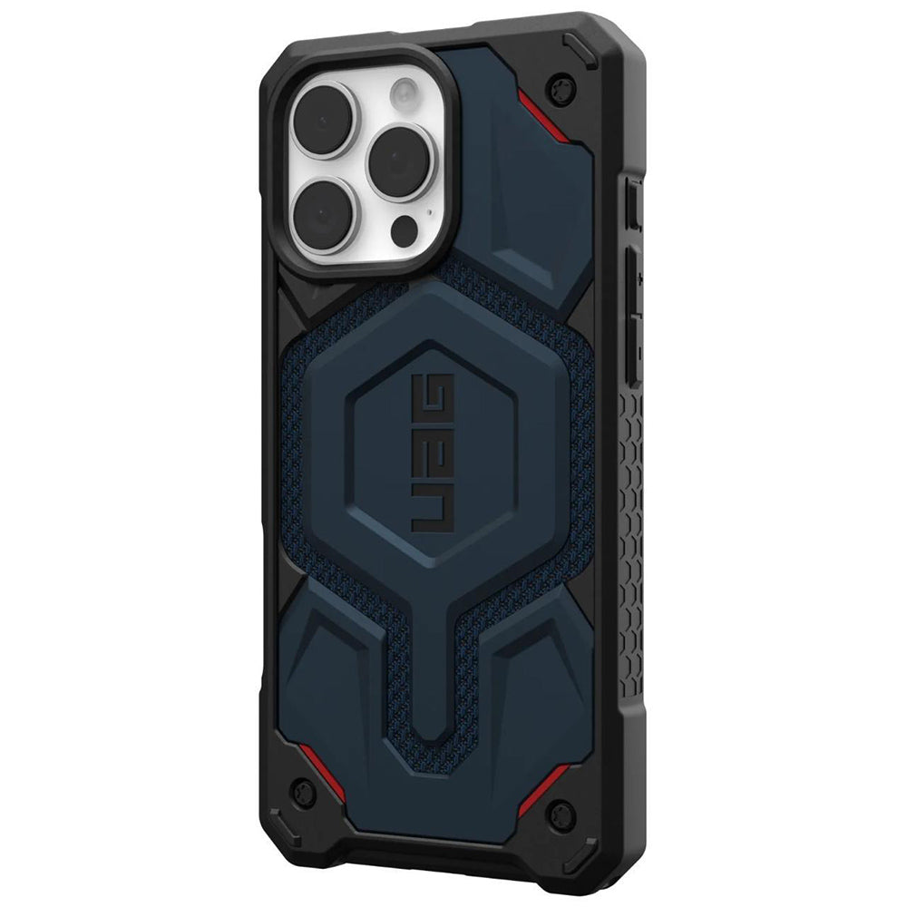 MagSafe-hoes voor Apple iPhone 16 Pro Max, Urban Armor Gear, Monarch Pro Kevlar, Marineblauw
