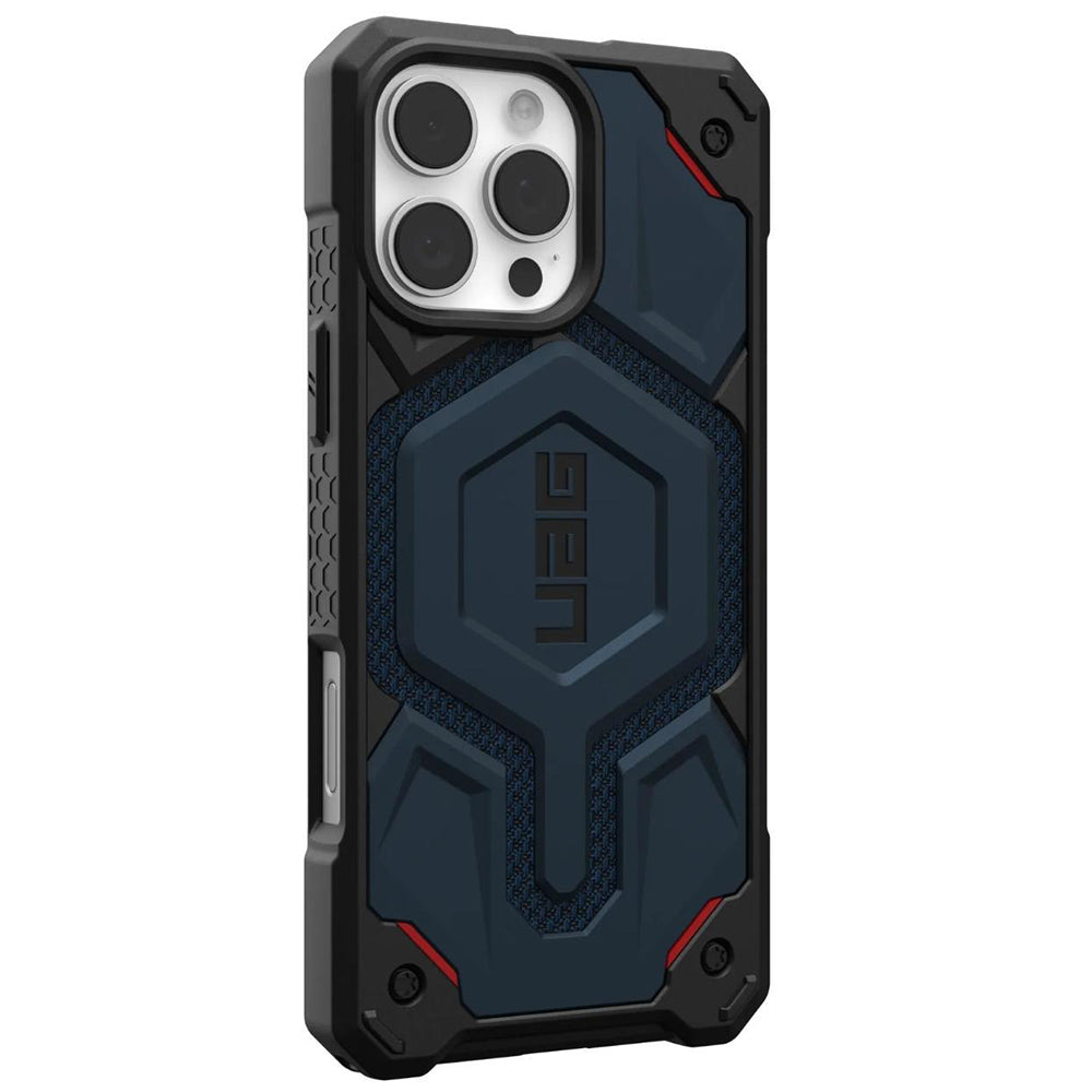 MagSafe-hoes voor Apple iPhone 16 Pro Max, Urban Armor Gear, Monarch Pro Kevlar, Marineblauw