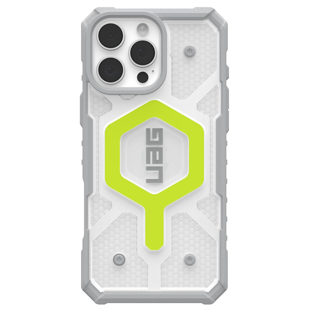 MagSafe Case for Apple iPhone 16 Pro Max, Urban Armor Gear, Pathfinder Clear with Lanyard, Green