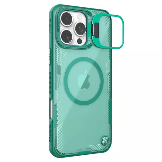 MagSafe-hoes voor Apple iPhone 16 Pro, Nillkin, Iceblade Prop (met camerauitsparing), Groen