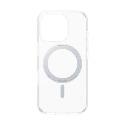 MagSafe hoesje voor Apple iPhone 16 Pro, PanzerGlass, Care Feature Kickstand, Zilver Transparant