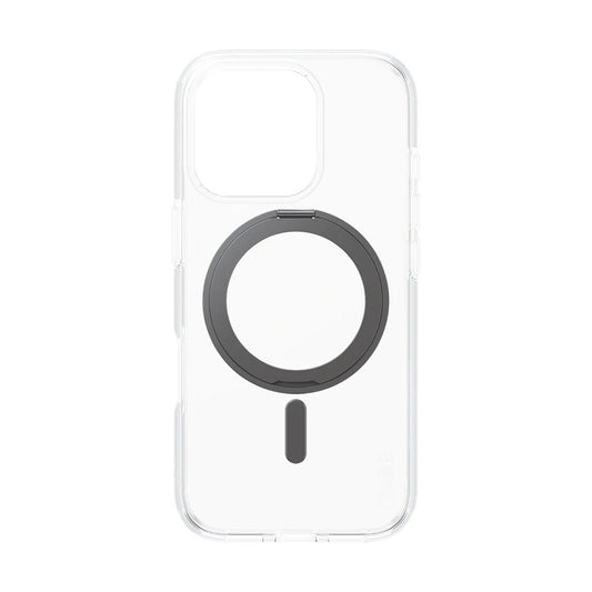 MagSafe hoesje voor Apple iPhone 16 Pro, PanzerGlass, Care Feature Kickstand, Transparant Zwart