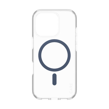 MagSafe hoesje voor Apple iPhone 16 Pro, PanzerGlass, Care Urban Combat, Transparant Blauw