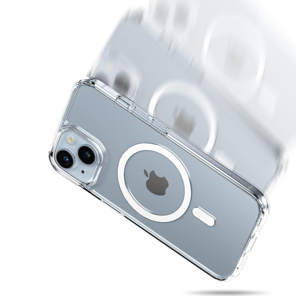 MagSafe hoes voor Apple iPhone 16 Pro, PanzerGlass, HardCase, Wit Transparant