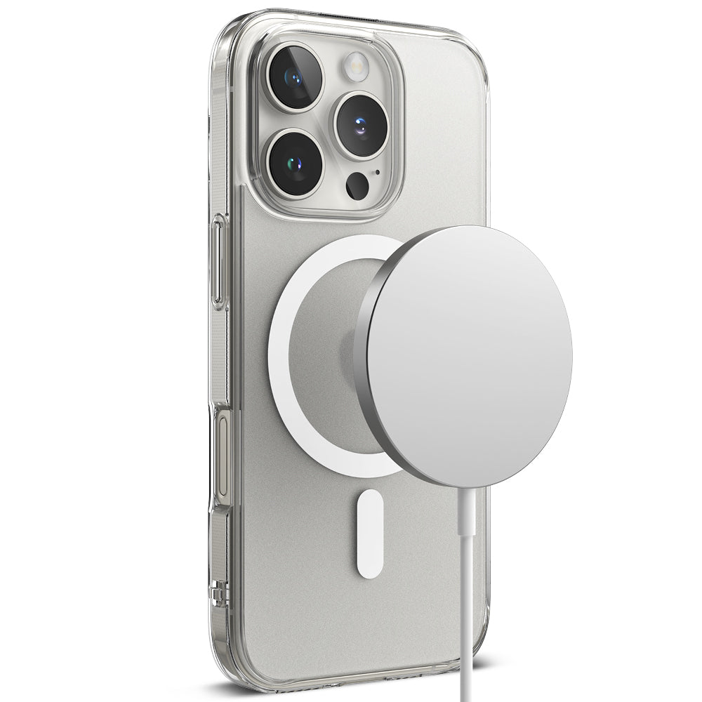 MagSafe-hoes voor Apple iPhone 16 Pro, Ringke, Fusion, Mat Transparant
