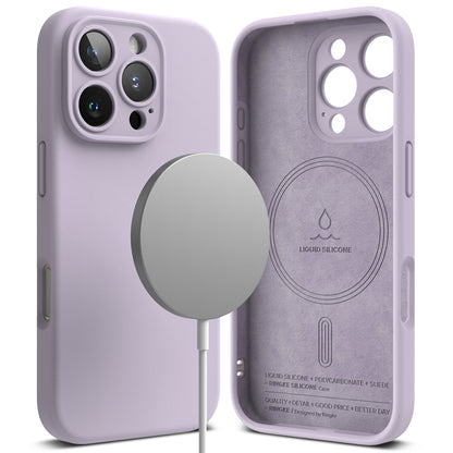 MagSafe-hoesje voor Apple iPhone 16 Pro, Ringke, Siliconen, Paars