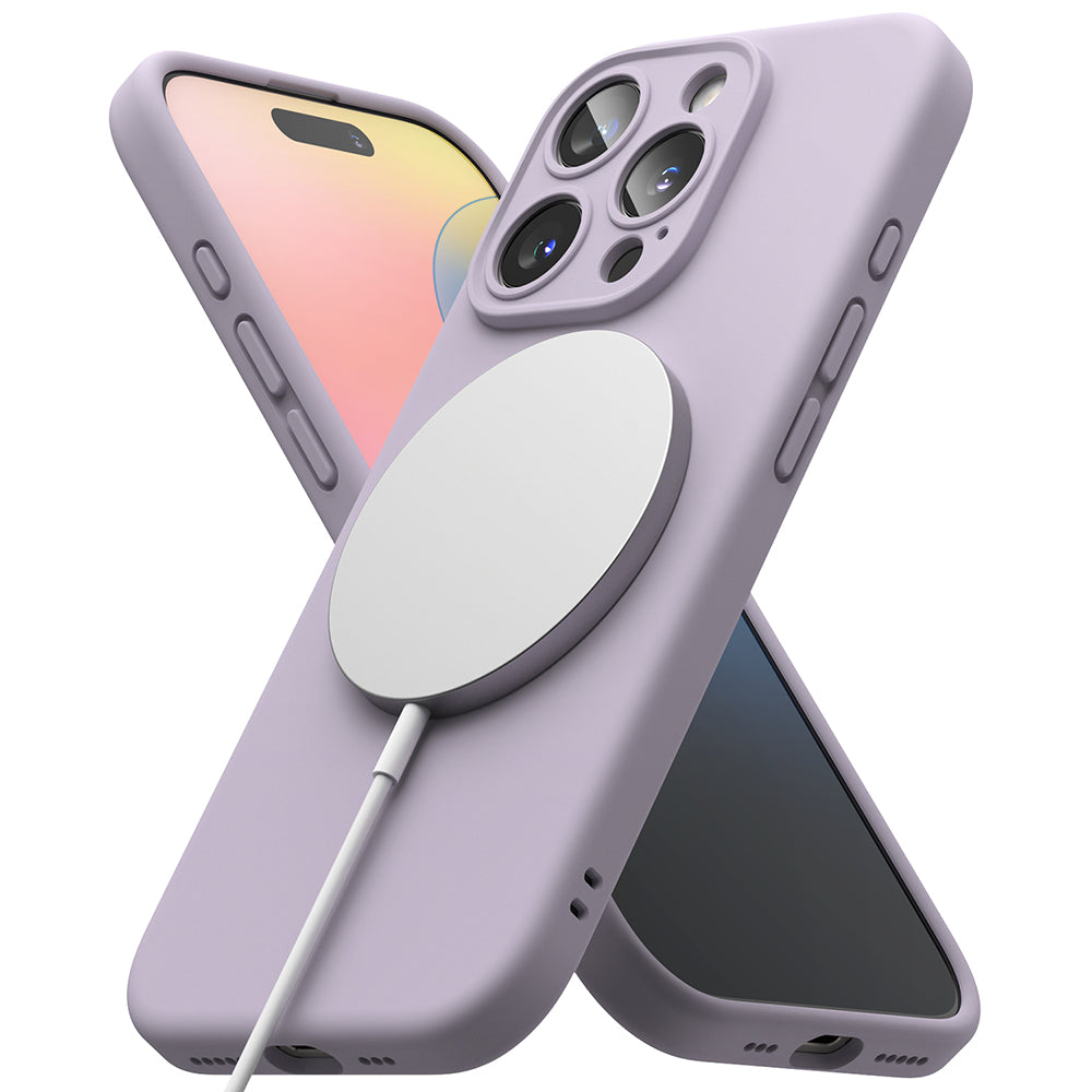 MagSafe-hoesje voor Apple iPhone 16 Pro, Ringke, Siliconen, Paars
