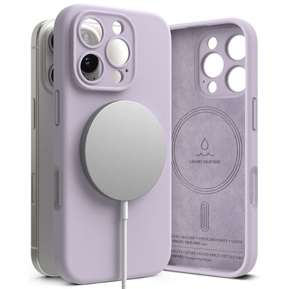 MagSafe-hoesje voor Apple iPhone 16 Pro, Ringke, Siliconen, Paars