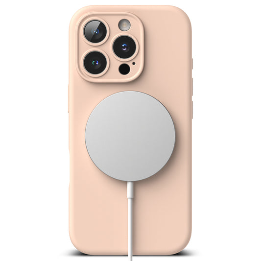 MagSafe-hoes voor Apple iPhone 16 Pro, Ringke, Siliconen, Roze