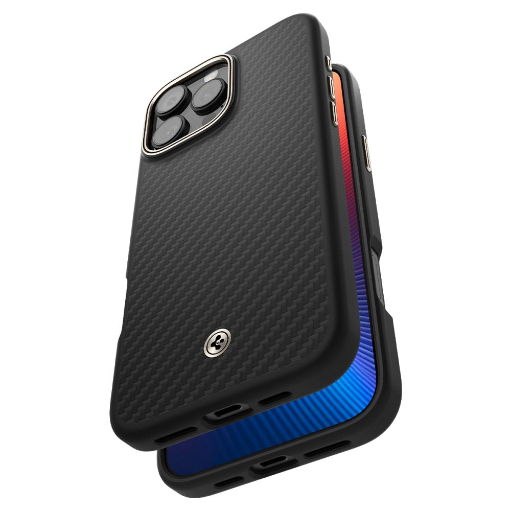 MagSafe hoes voor Apple iPhone 16 Pro, Spigen, Enzo Aramid, Zwart