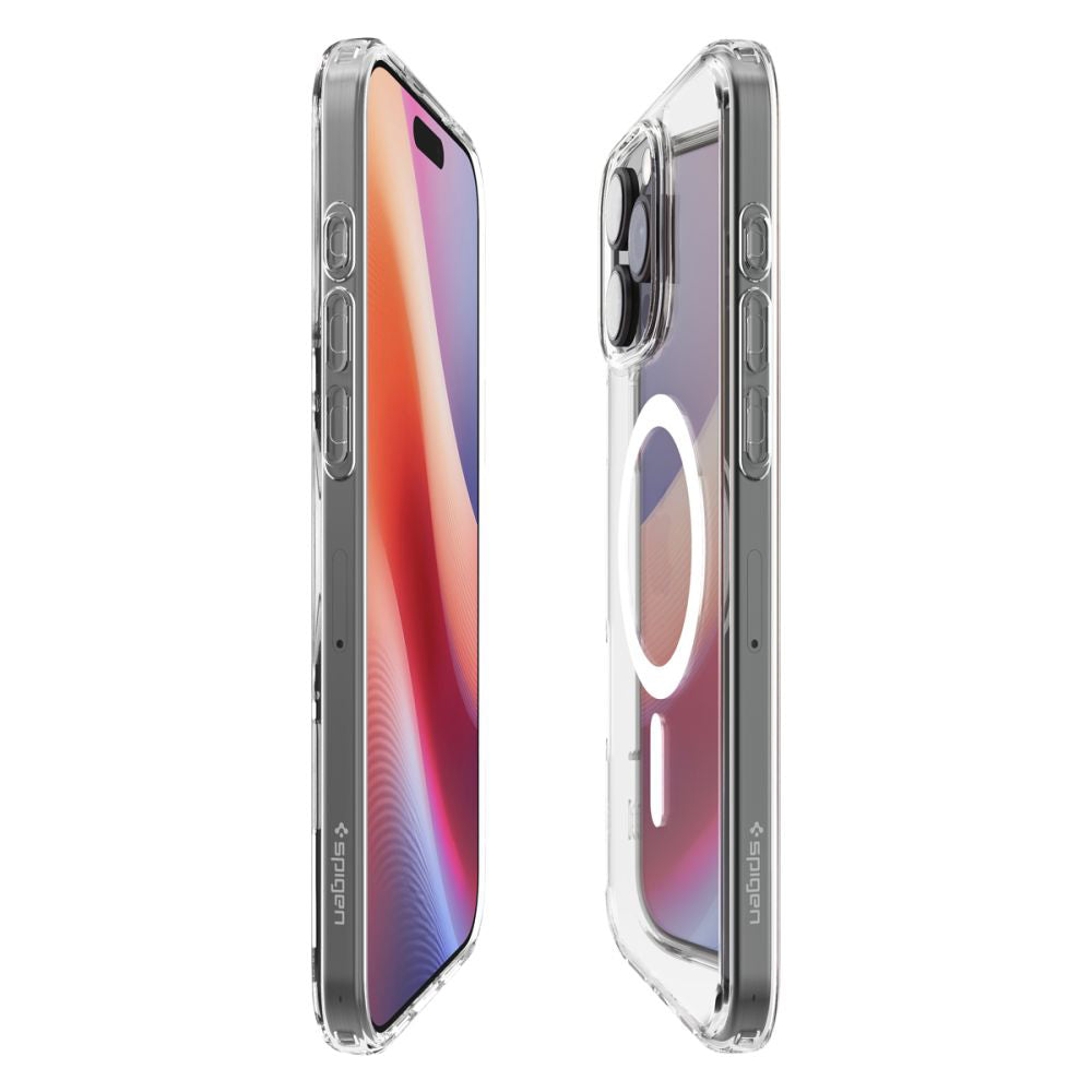 MagSafe hoesje voor Apple iPhone 16 Pro, Spigen, Ultra Hybrid, Wit ACS08129