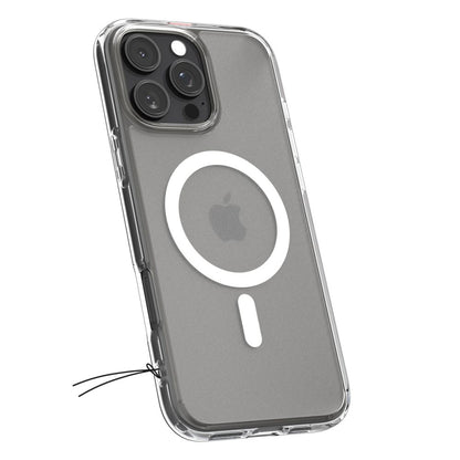 Hoes MagSafe voor Apple iPhone 16 Pro, Spigen, Ultra Hybrid, Satijn Transparant ACS08133