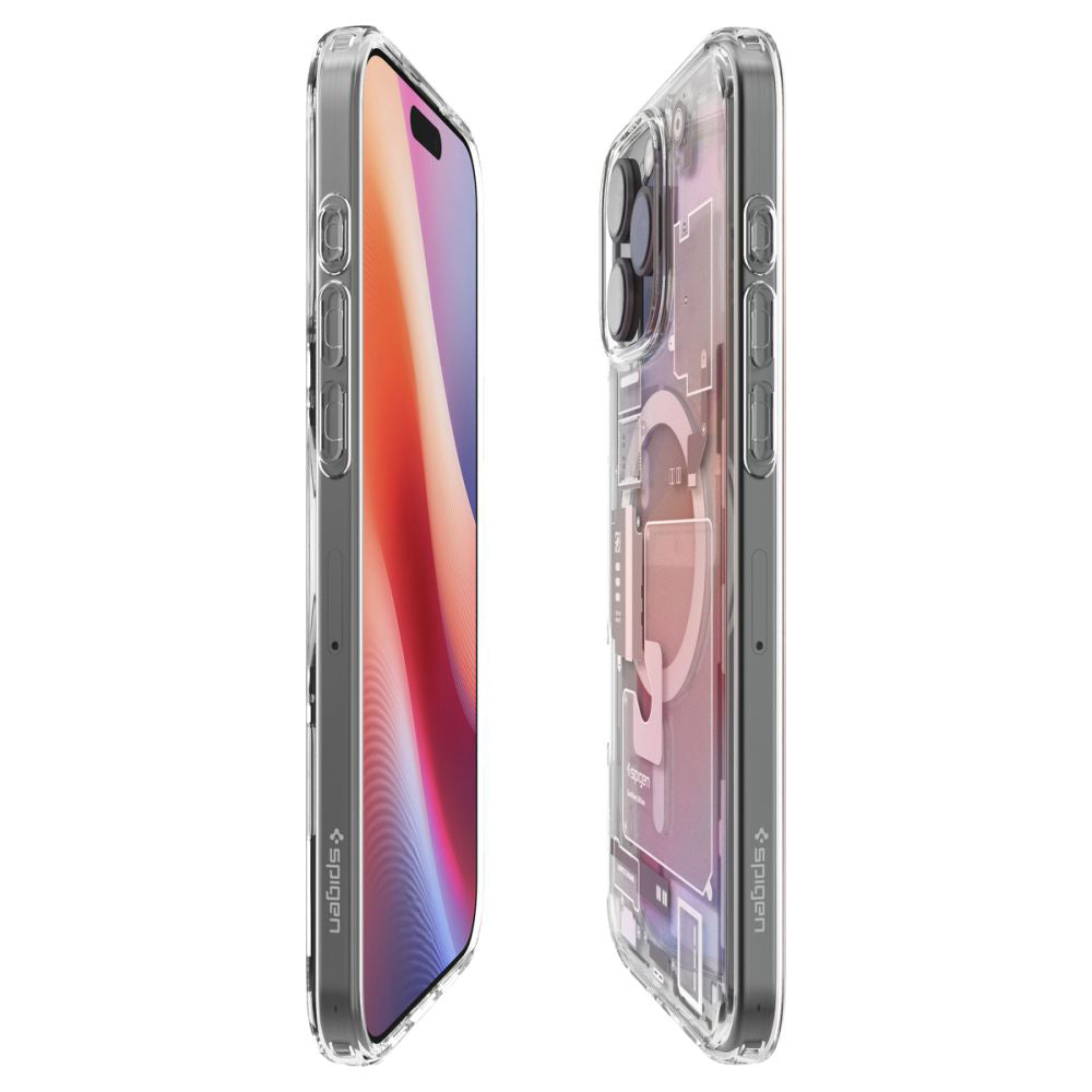 MagSafe hoesje voor Apple iPhone 16 Pro, Spigen, Ultra Hybrid Zero One, Beige ACS08137