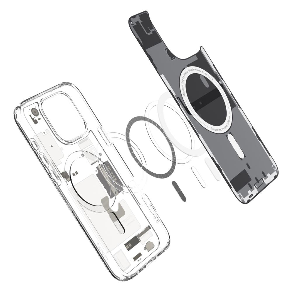 MagSafe hoesje voor Apple iPhone 16 Pro, Spigen, Ultra Hybrid Zero One, Beige ACS08137