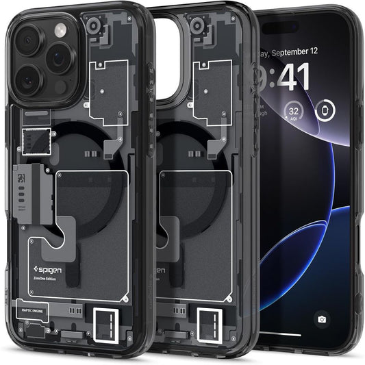 MagSafe Case for Apple iPhone 16 Pro, Spigen, Ultra Hybrid Zero One, Matte Black ACS08135