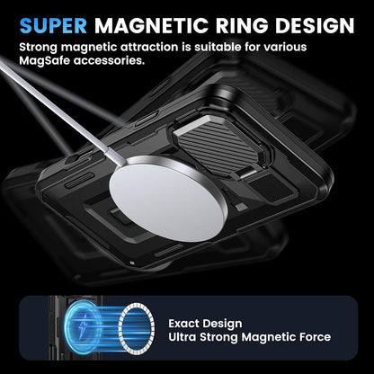 MagSafe Case for Apple iPhone 16 Pro, Techsuit, CamVault, Black