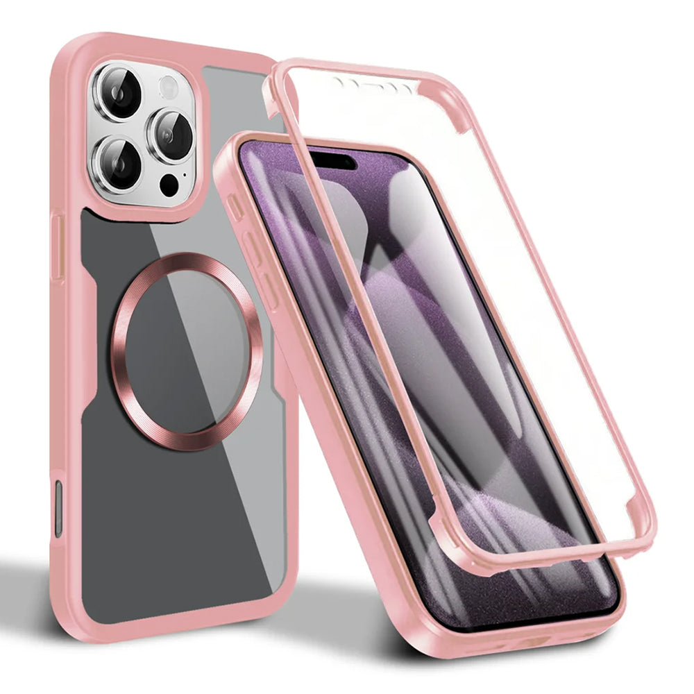 MagSafe Case for Apple iPhone 16 Pro, Techsuit, ColorVerse 360, Pink