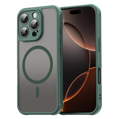 MagSafe Case for Apple iPhone 16 Pro, Techsuit, HaloFrost II, Green