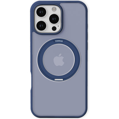 MagSafe hoes voor Apple iPhone 16 Pro, Torras, Ostand Pro, Marineblauw