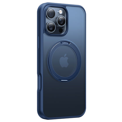 MagSafe hoes voor Apple iPhone 16 Pro, Torras, Ostand Pro, Marineblauw