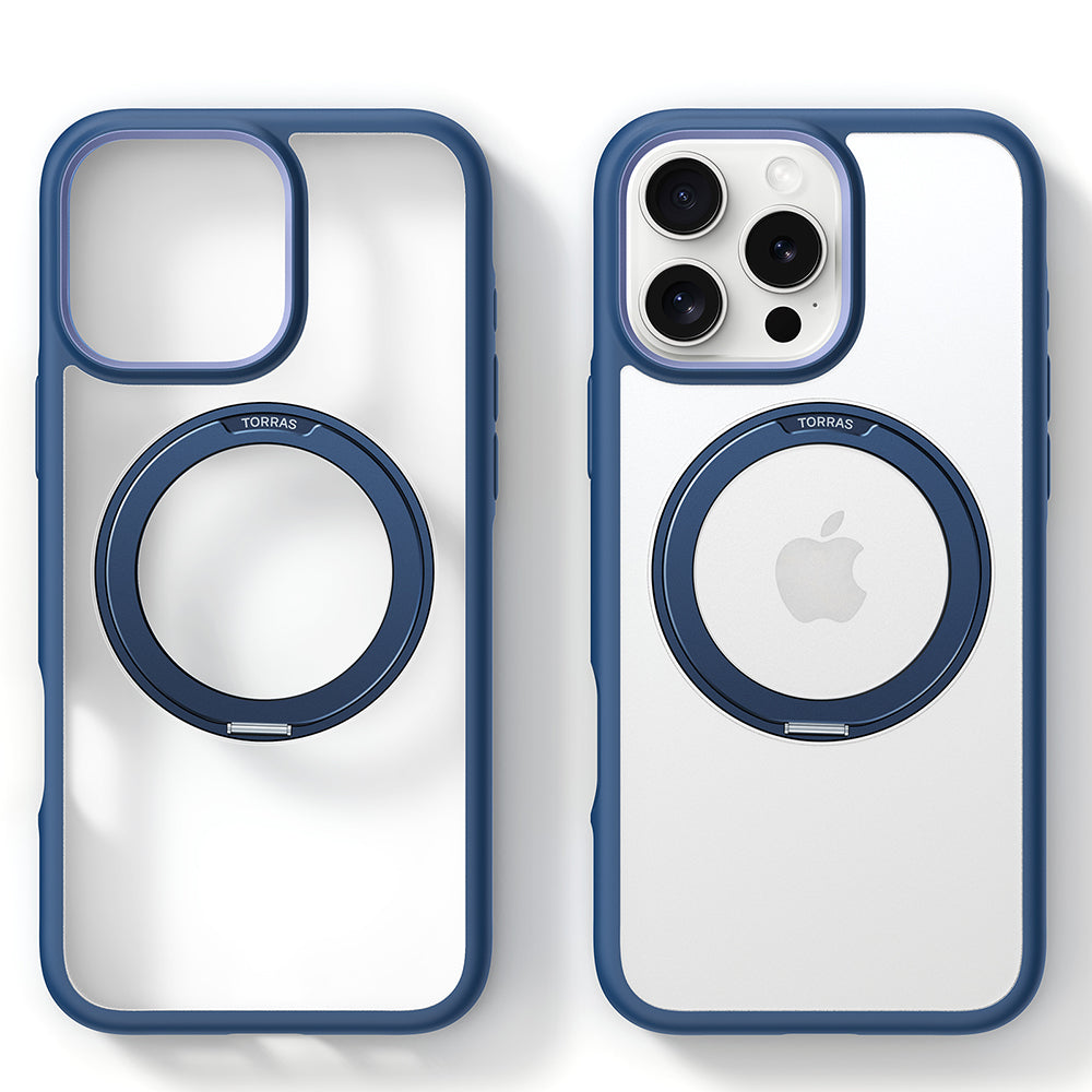 MagSafe Case for Apple iPhone 16 Pro, Torras, Ostand R Fusion, Navy Blue