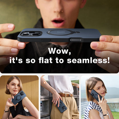 MagSafe hoesje voor Apple iPhone 16 Pro, Torras, Ostand Spin, Transparant