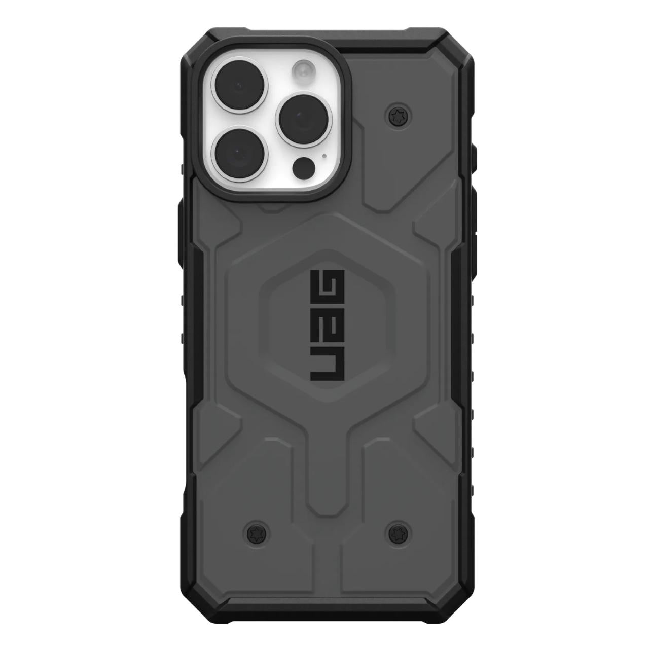 MagSafe Case for Apple iPhone 16 Pro, Urban Armor Gear, Pathfinder, Silver