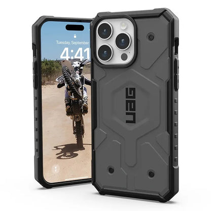 MagSafe Case for Apple iPhone 16 Pro, Urban Armor Gear, Pathfinder, Silver