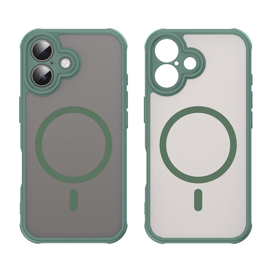 MagSafe-hoes voor Apple iPhone 16, Techsuit, HaloFrost II, Groen