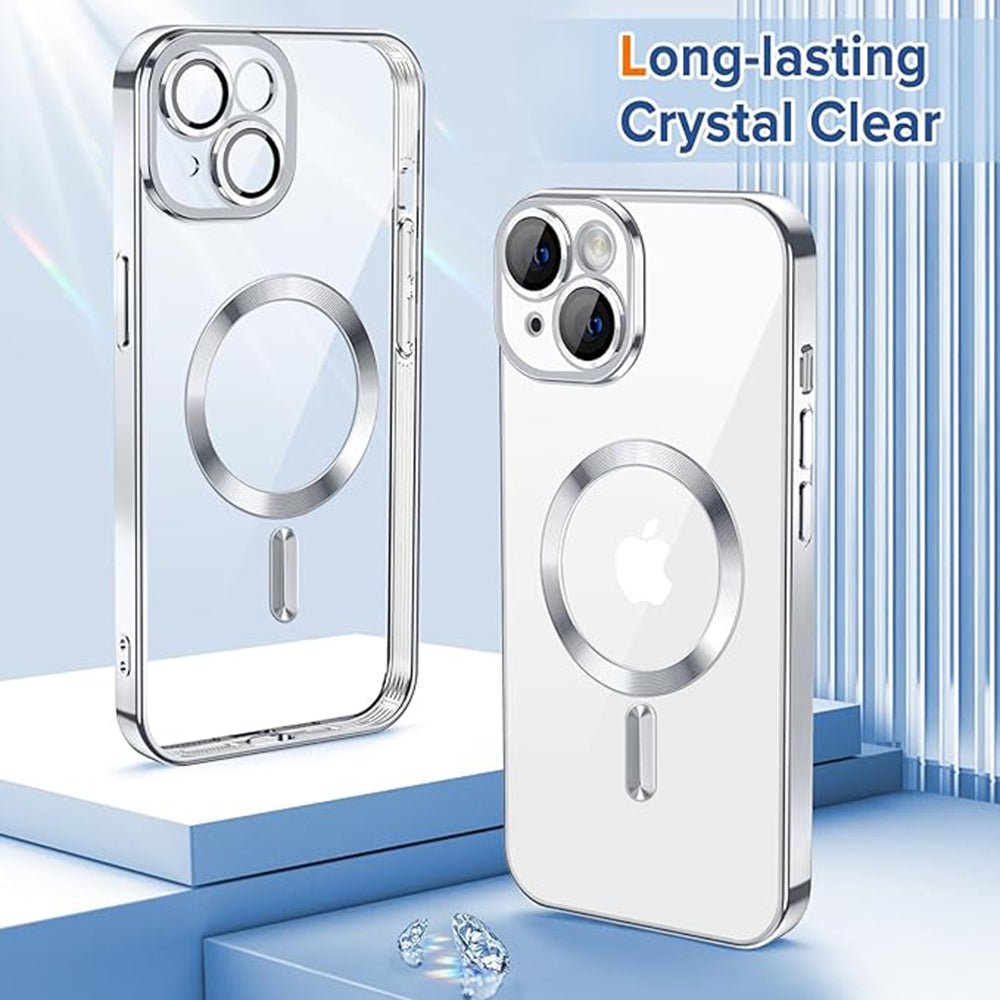 MagSafe-hoes voor Apple iPhone 16, Techsuit, Luxury Crystal, Zwart