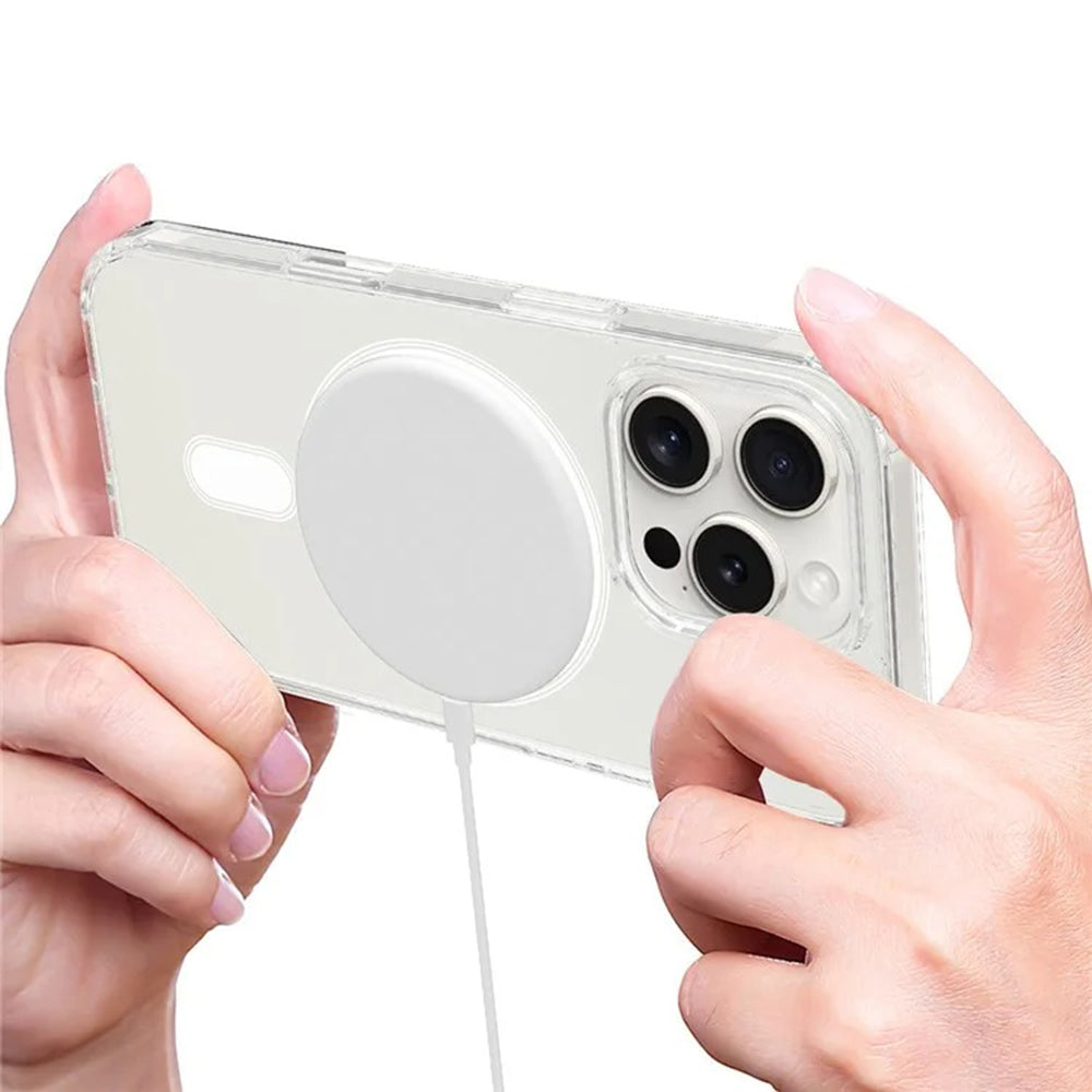 MagSafe-hoes voor Apple iPhone 16, Techsuit, Pro, Transparant