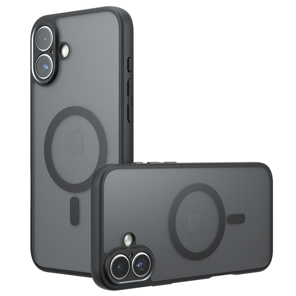 MagSafe-hoes voor Apple iPhone 16, Techsuit, PureFrost, Zwart Satijn