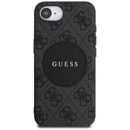 MagSafe hoesje voor Apple iPhone 16e, Guess, 4G Circle Classic Logo, Bruin