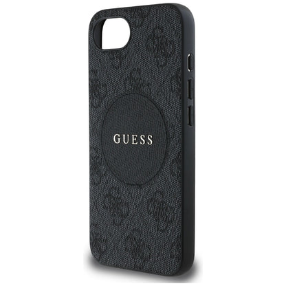 MagSafe hoesje voor Apple iPhone 16e, Guess, 4G Circle Classic Logo, Bruin